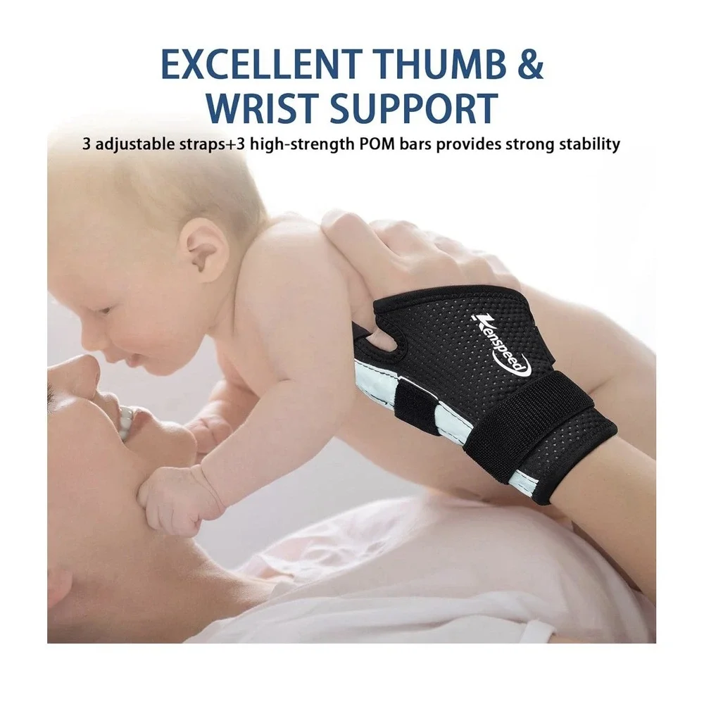 Kenspeed Wrist & Thumb Brace Left Hand Carpal Tunnel Wrist Brace Night Support T